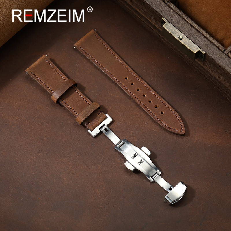 Smartwatch Vintage Watches For Women - الرجال النساء للجنسين مجنون الحصان الجلود