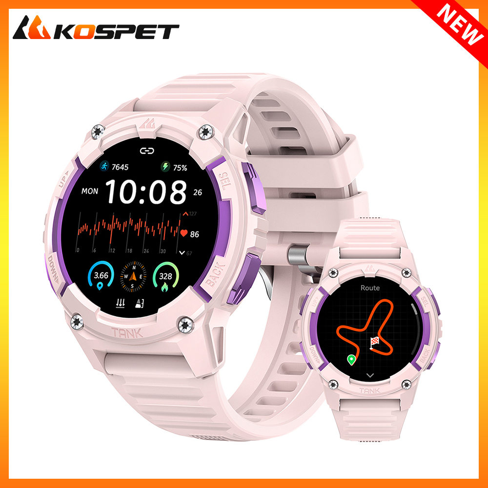Altimeter Compass Watch - KOSPET TANK S2 GPS الساعات الذكية
