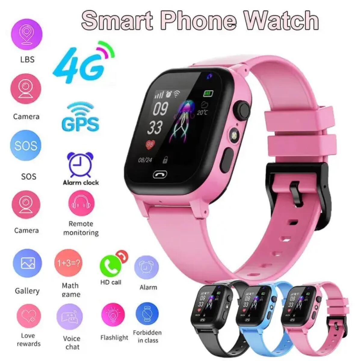 Smartwatch Watches For Kids With Gps - ساعة ذكية للأطفال 4G متعددة الوظائف