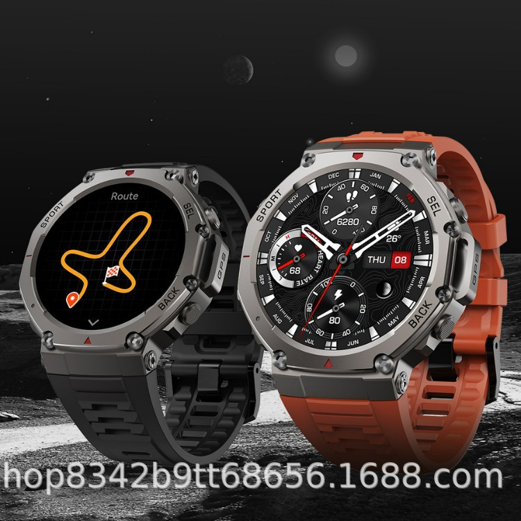 Altimeter Compass Watch - ساعة ذكية DM58، شاشة AMOLED، مكالمات