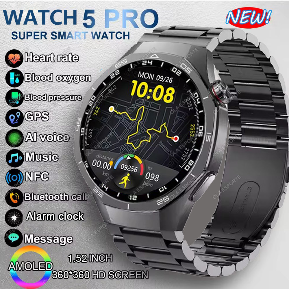 Smartwatch Watches For Women With Gps - ساعة ذكية جديدة 5 برو بشاشة