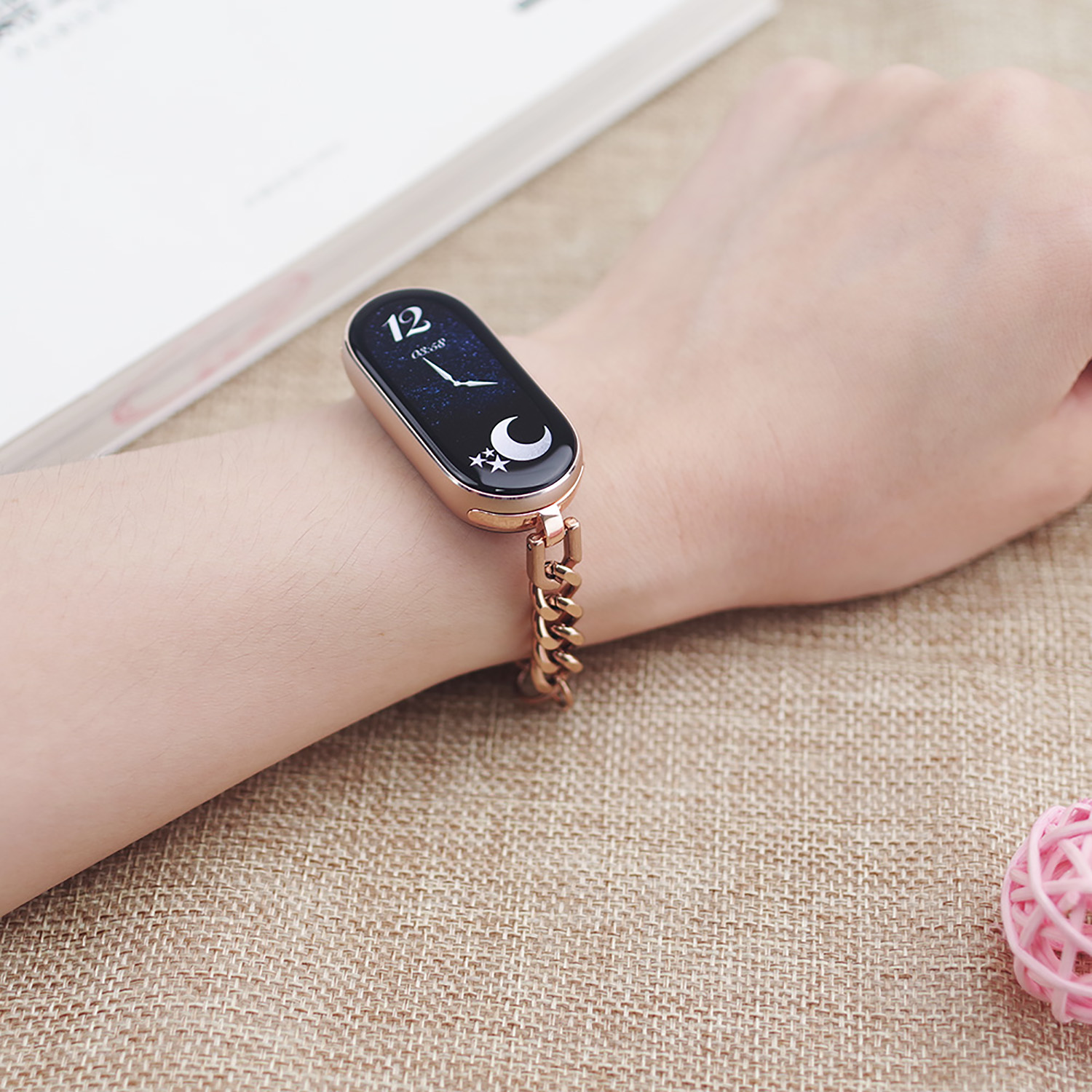 Watches Ladies Smartwatch - حزام سلسلة لساعة Mi Band 11،