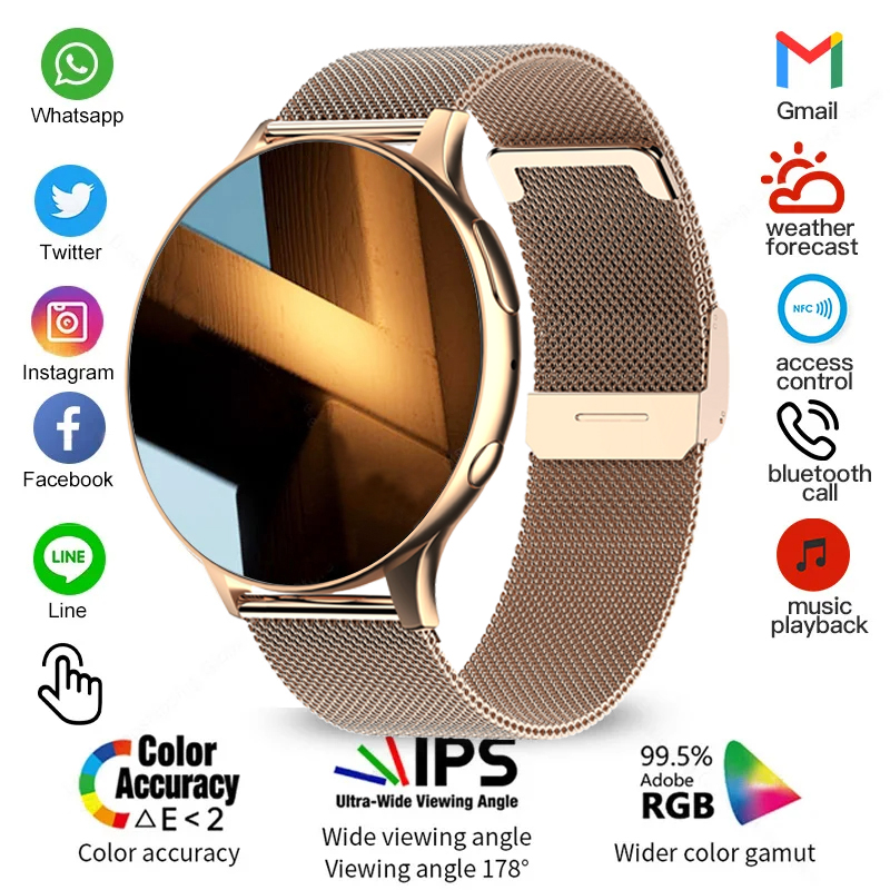 Watches Ladies Smartwatch - ساعة ذكية نسائية 2026 مع ميزة