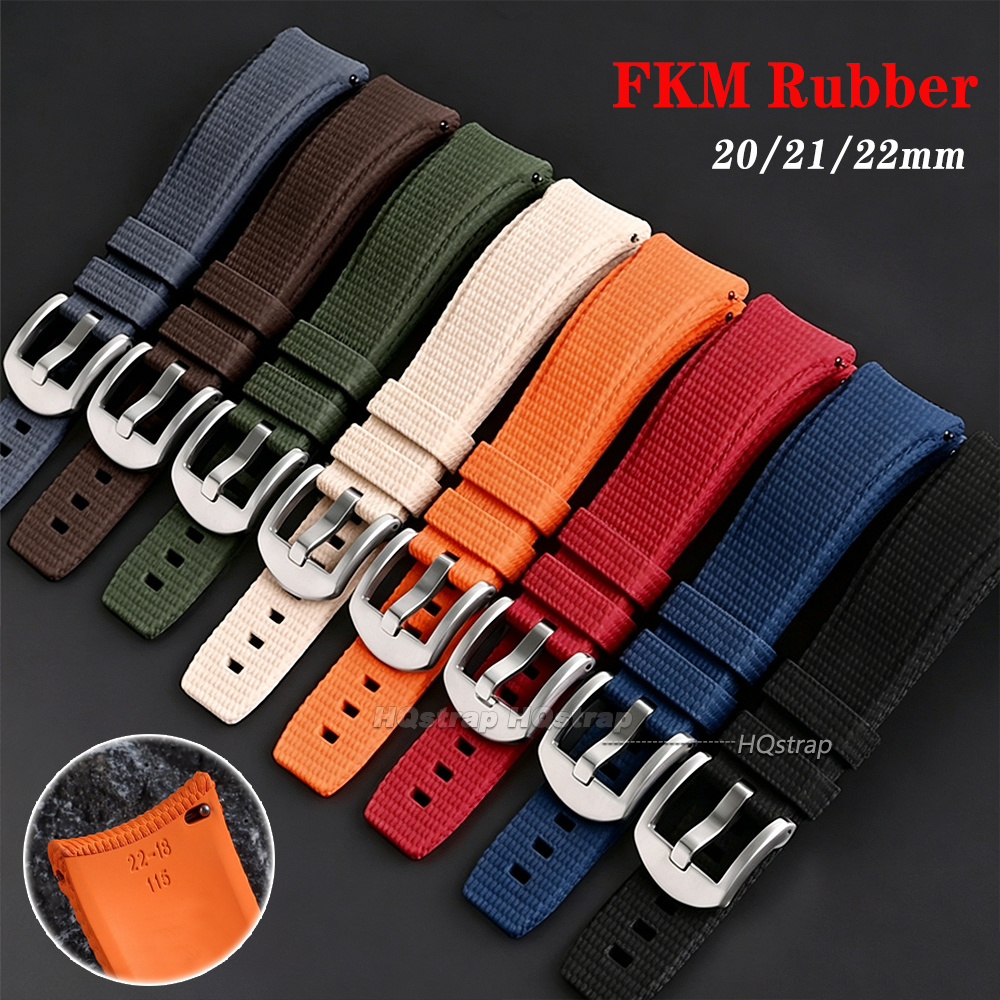 Watches Rolex Smartwatch - حزام ساعة مطاطي FKM مقاس 20