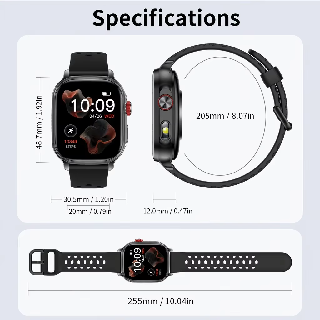 ساعة ذكية 2026 بشاشة 2.01 بوصة - مراجعة Smartwatch Watches Price وسعره