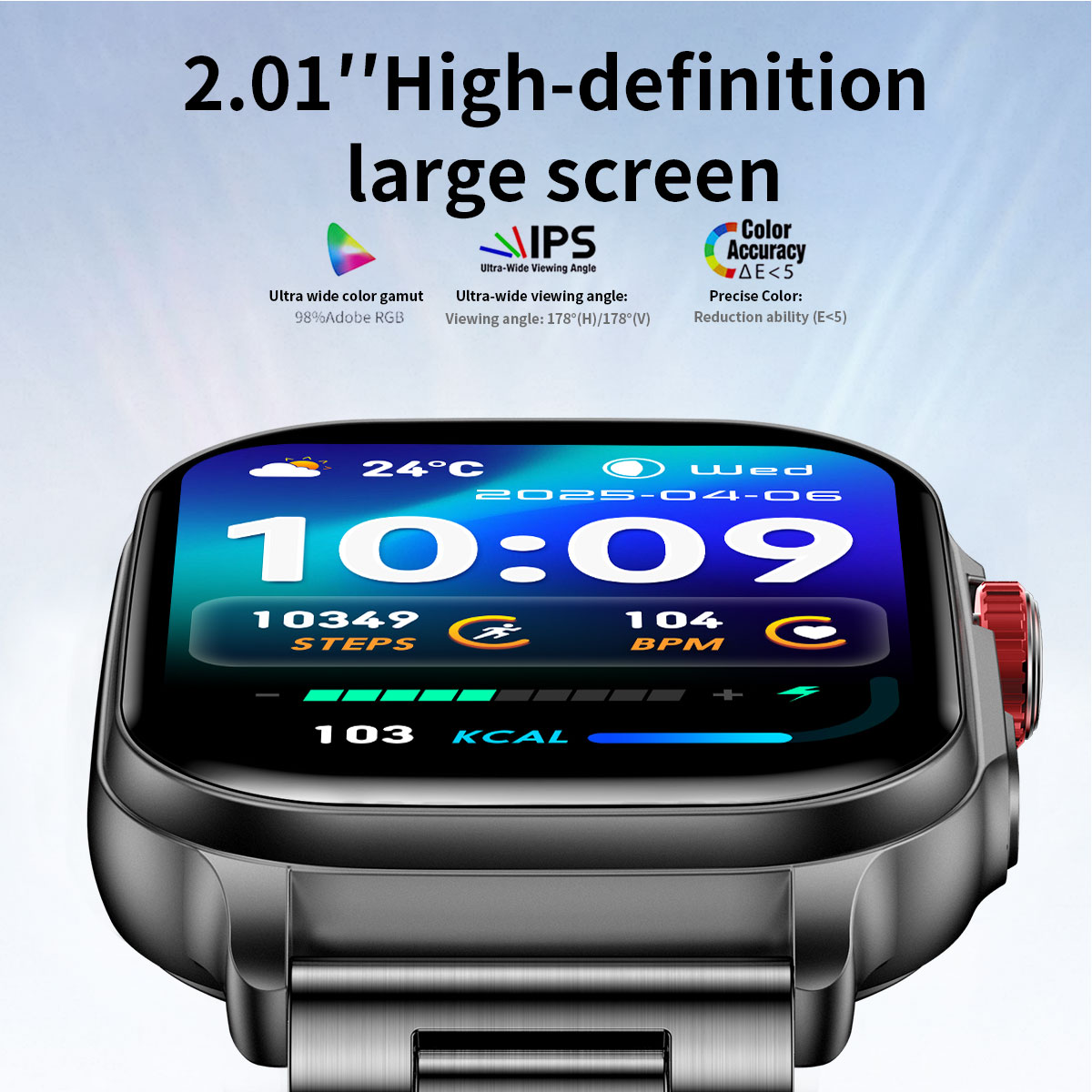 ساعة ذكية 2026 بشاشة 2.01 بوصة - مراجعة Smartwatch Watches Price وسعره