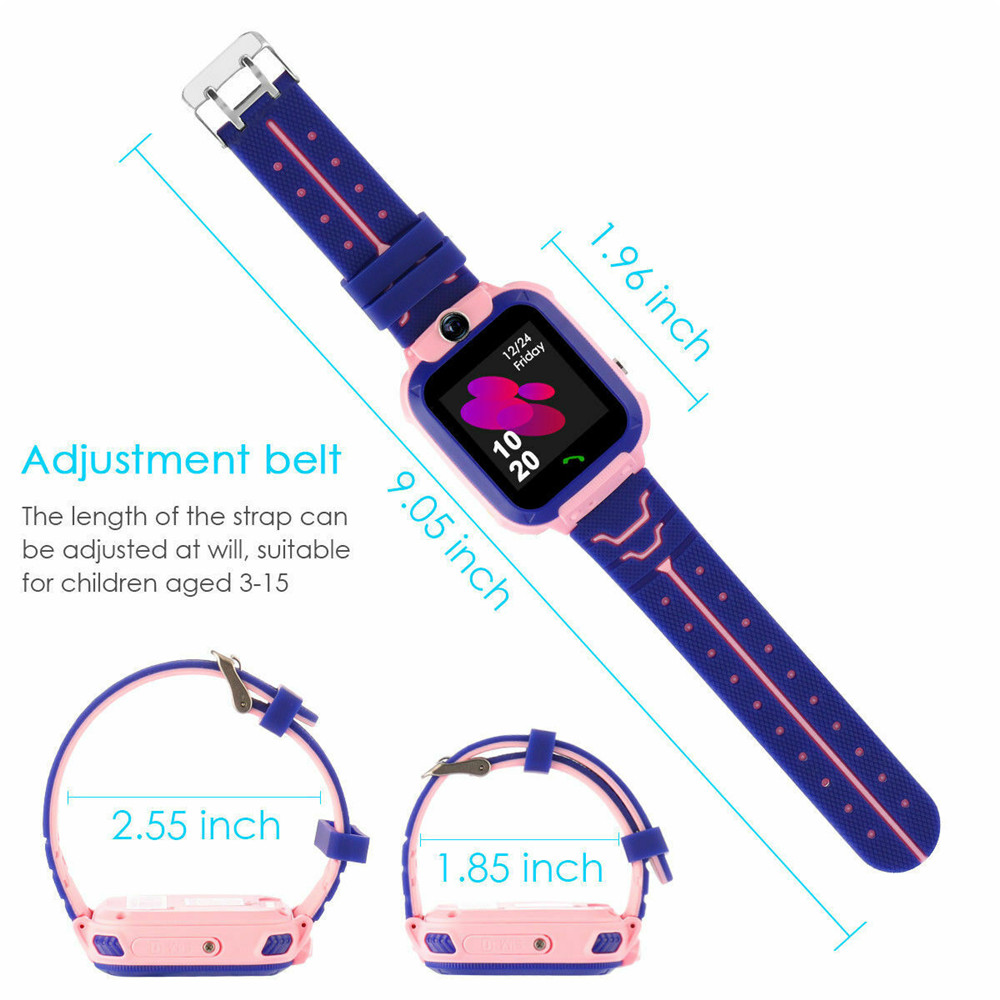 Q12 ساعة ذكية للأطفال 2G SOS C - مراجعة Smartwatch Watches For Girls وسعره