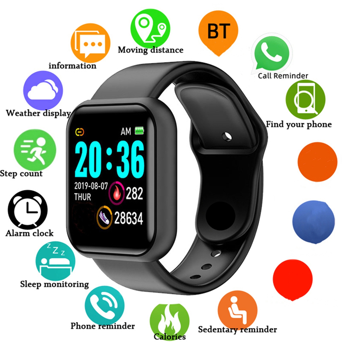 الرجال الساعات الذكية شاشة ملو - مراجعة Smartwatch Watches Price وسعره