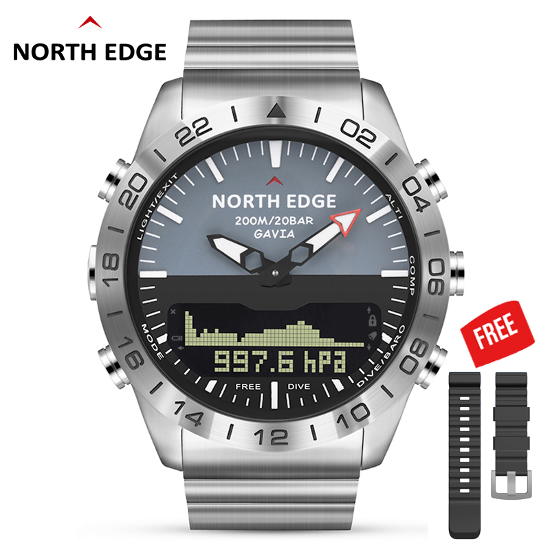 الرجال الغوص الرياضة الرقمية و - مراجعة Altimeter Compass Watch وسعره