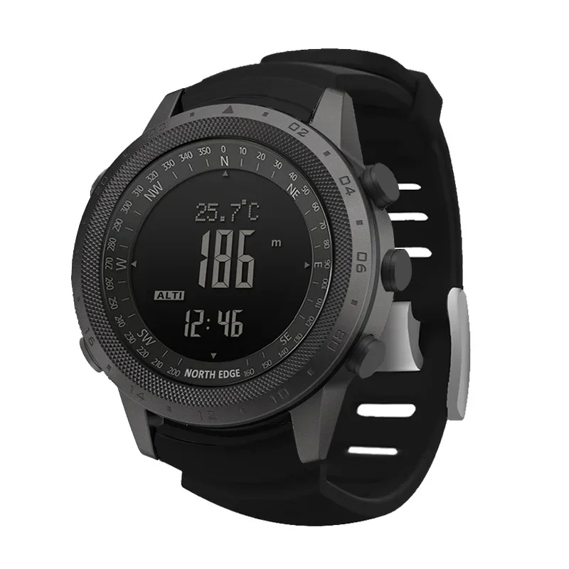 ساعة رقمية للرجال NORTH EDGE D - مراجعة Altimeter Compass Watch وسعره