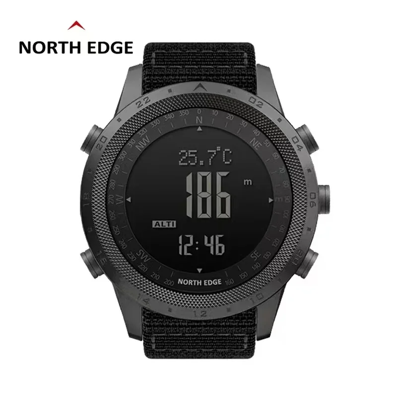 ساعة رقمية للرجال NORTH EDGE D - مراجعة Altimeter Compass Watch وسعره