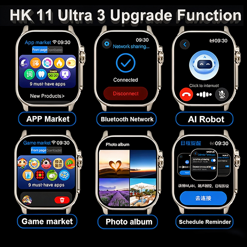 ساعات جديدة للرجال HK11 ULTRA3 - مراجعة Smartwatch Watches For Women With Gps وسعره