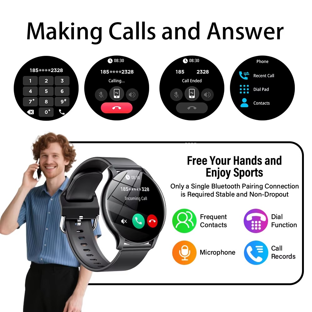 ساعة ذكية جديدة 2025 لمراقبة م - مراجعة Watches Ladies Smartwatch وسعره