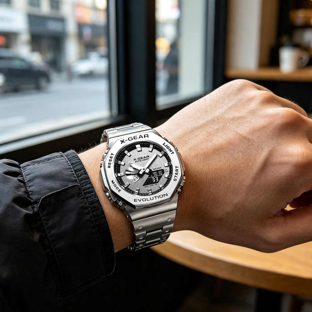 ساعة رياضية رقمية بشاشة مزدوجة - مراجعة Watches Ladies Smartwatch وسعره