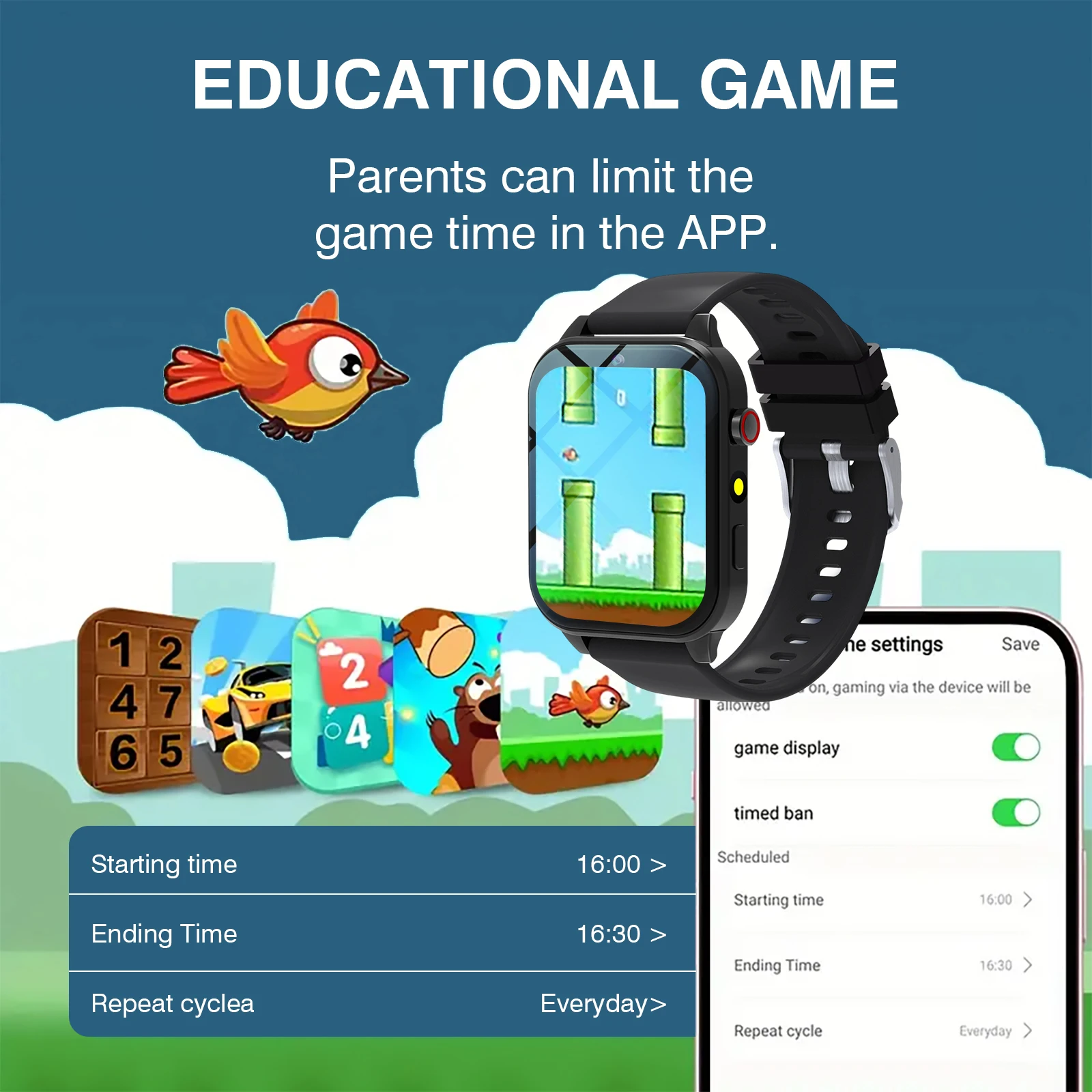 ساعة ذكية للأطفال 18 لعبة كامي - مراجعة Smartwatch Watches For Girls وسعره