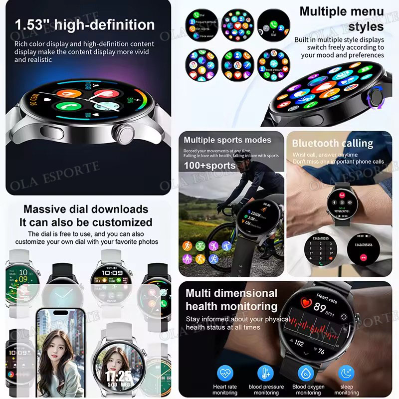 ساعة ذكية جديدة للرجال والنساء - مراجعة Smartwatch Watches For Women With Gps وسعره