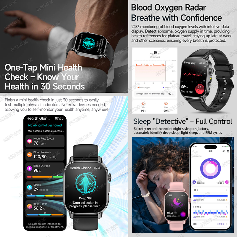 ساعة ذكية صحية جديدة 2026 مع ق - مراجعة Smartwatch Watches Price وسعره
