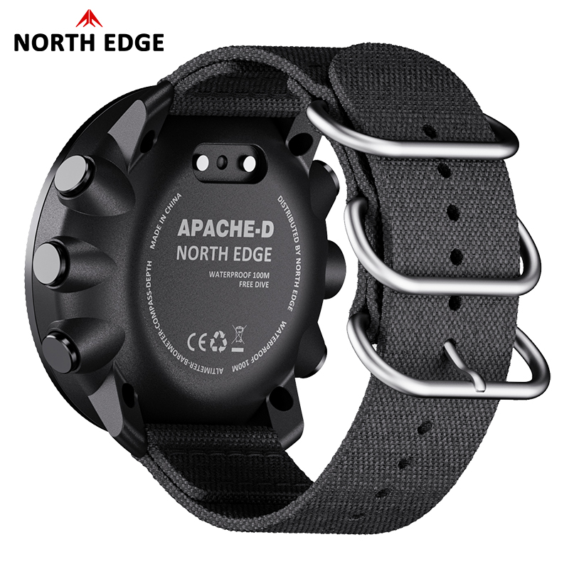ساعة رقمية للغوص الحر NORTH ED - مراجعة Altimeter Compass Watch وسعره