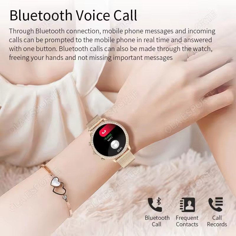 ساعة ذكية أنيقة للسيدات مع ميز - مراجعة Watches Ladies Smartwatch وسعره