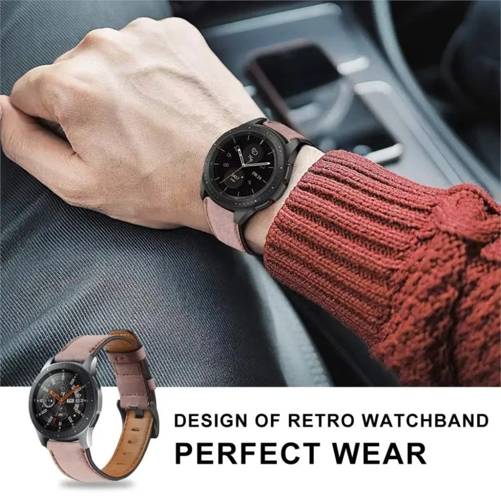 حزام جلدي عتيق لساعة سامسونج ج - مراجعة Smartwatch Vintage Watches For Women وسعره