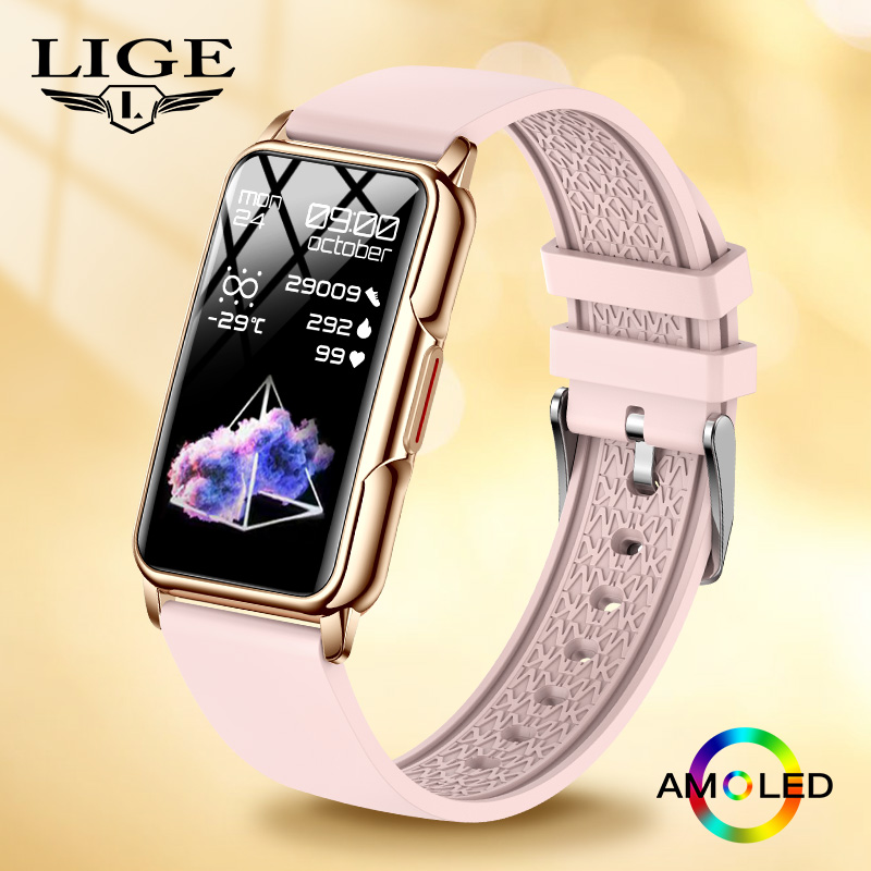 LIGE عداد الخطى بلوتوث دعوة سا - مراجعة Watches Ladies Smartwatch وسعره